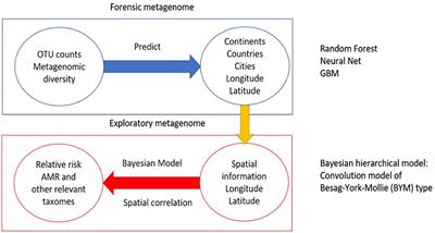 Origin Sample Prediction and Spatial Modeling of Antimicrobial Resistance in Metagenomic Sequencing Data